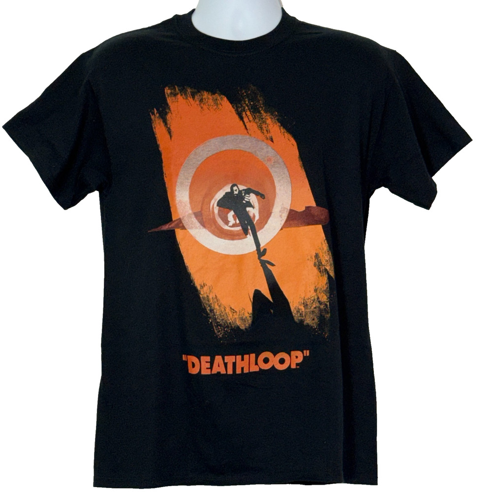 Deathloop Tshirt Mens Medium Black Loot Crate Bethesda